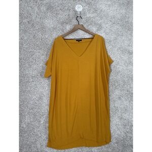 Madewell Large Mustard Yellow Novel‎ Shift Dress